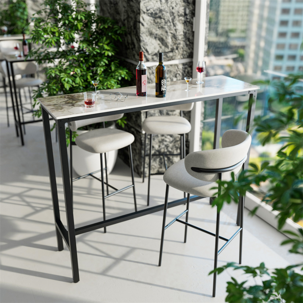 Modern Black/White Bar Table