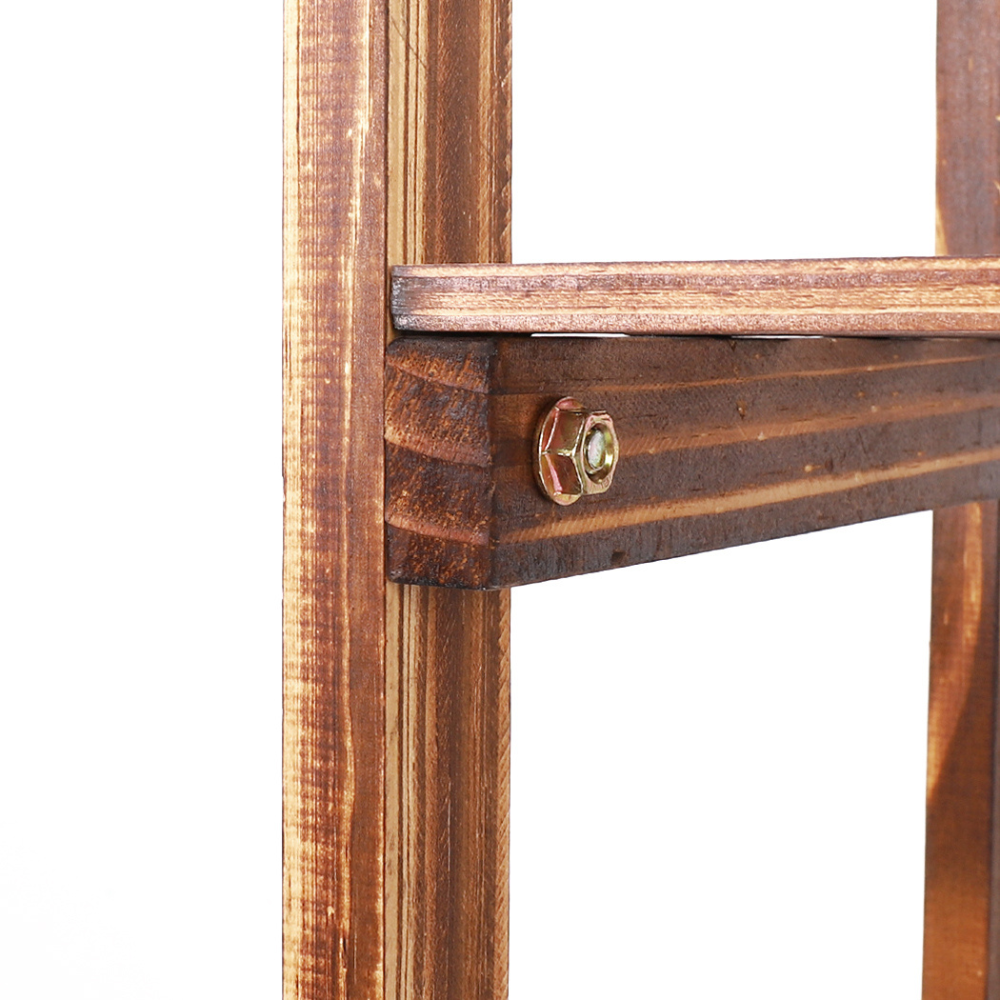 8-Tier Bamboo Plant Stand for Indoor and Outdoor Displays