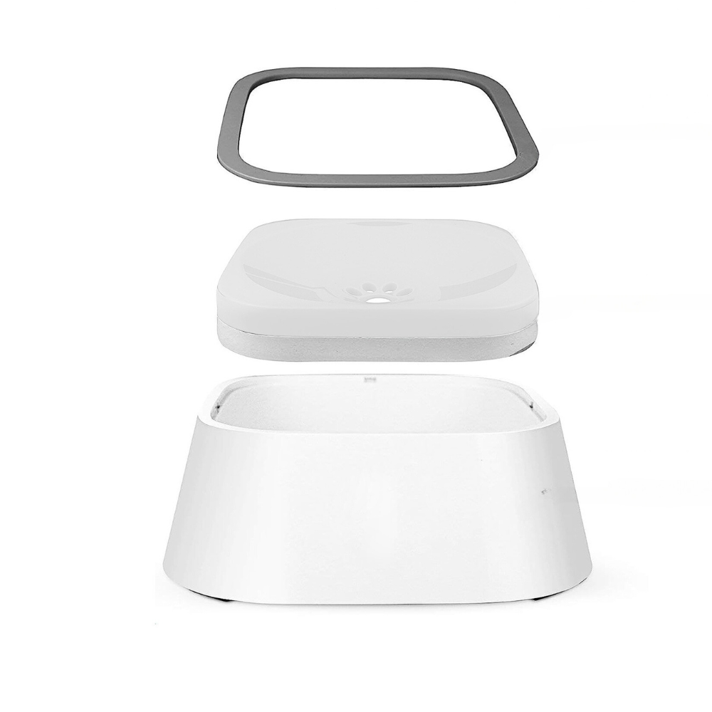 Floating Pet Water Bowl with Waterproof Mat