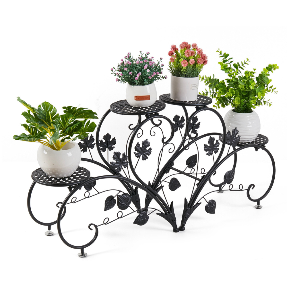 2 PCS Heart-shape Metal Plant Stand Flower Pot