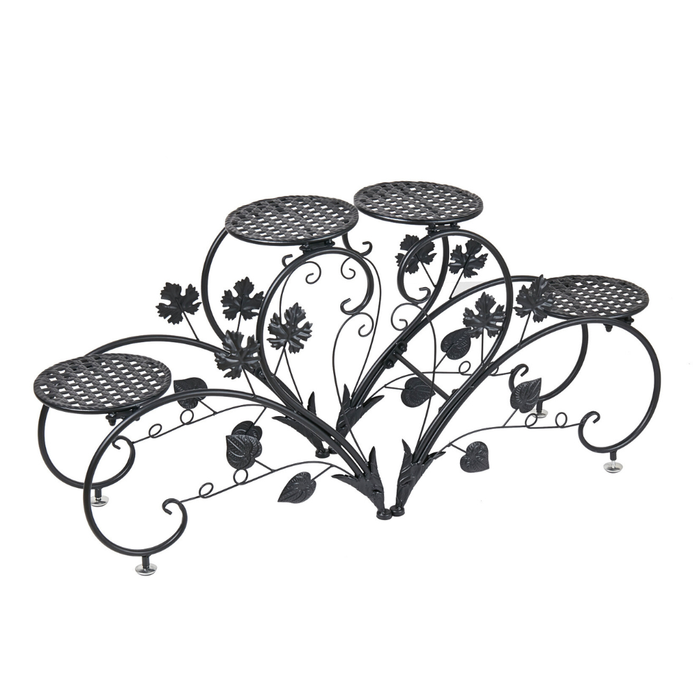 2 PCS Heart-shape Metal Plant Stand Flower Pot