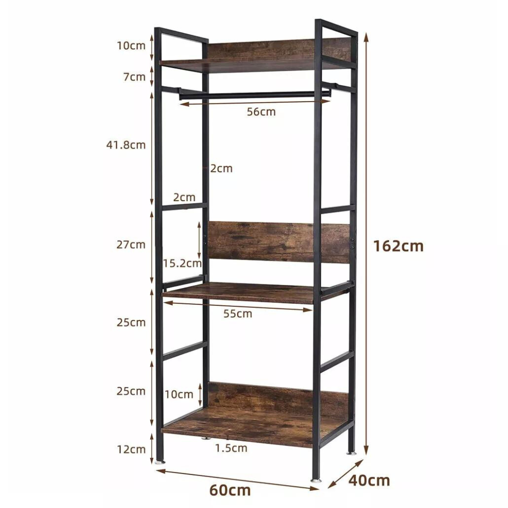 Hanging Garment Storage Coat Rack Clothes Stand