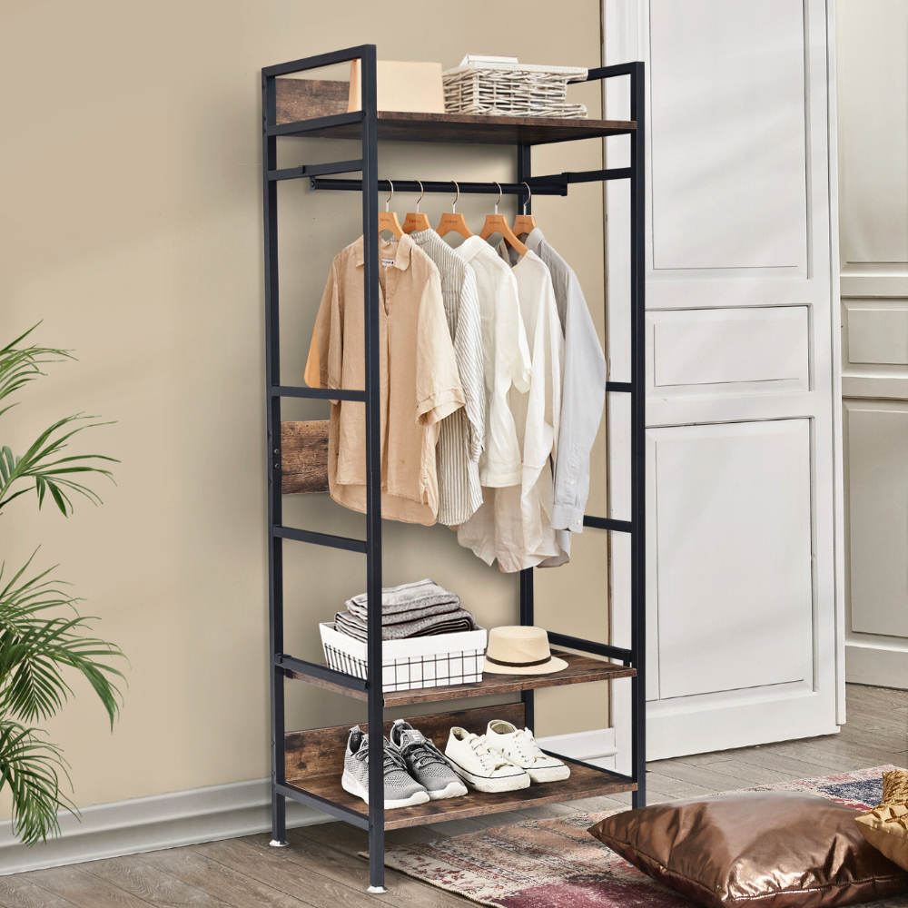 Hanging Garment Storage Coat Rack Clothes Stand