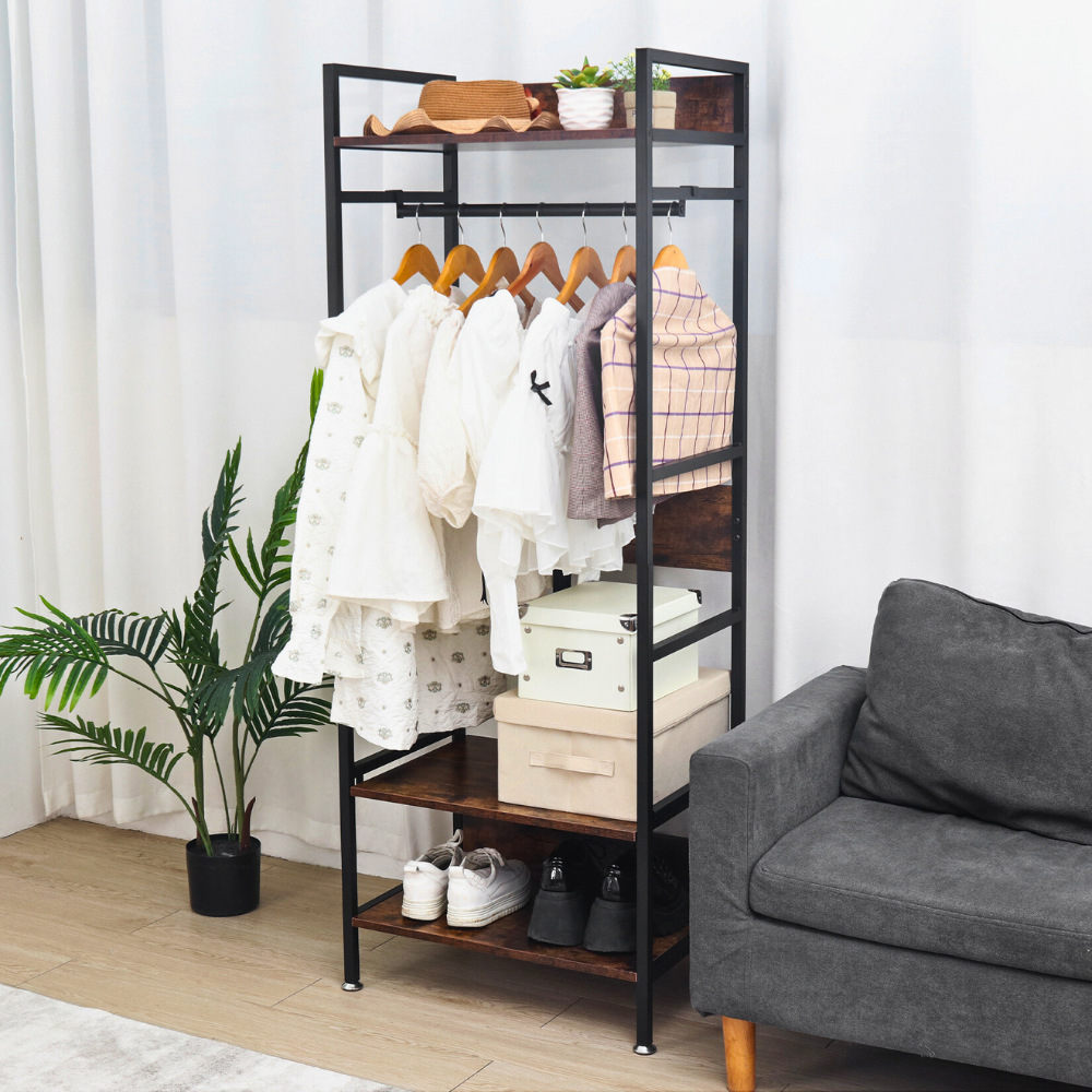 Hanging Garment Storage Coat Rack Clothes Stand