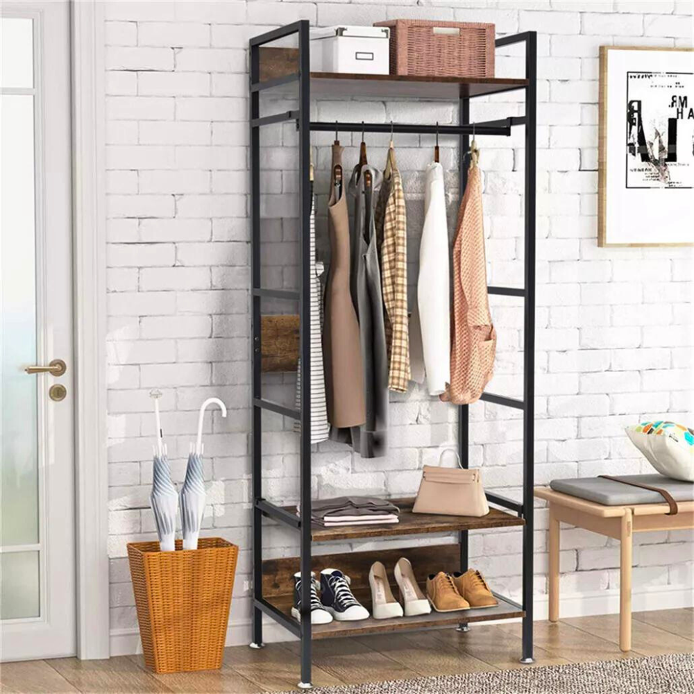 Hanging Garment Storage Coat Rack Clothes Stand