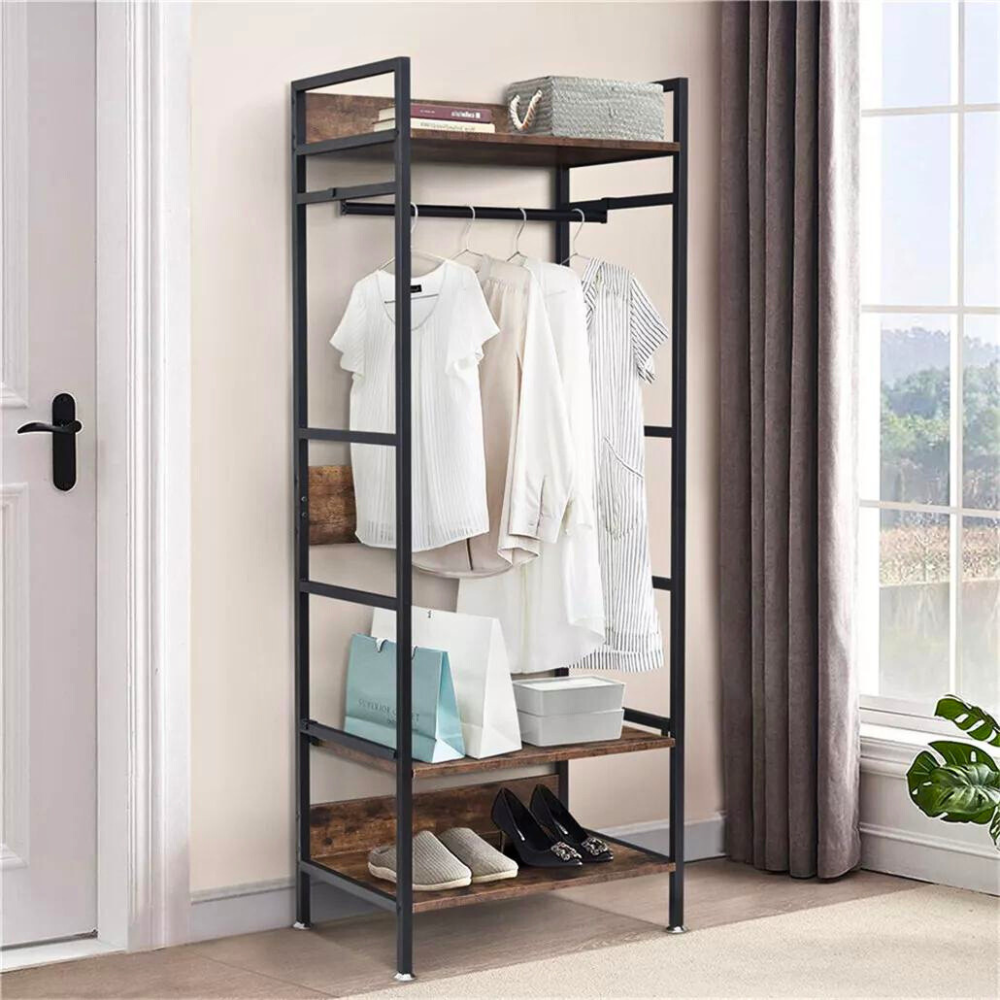 Hanging Garment Storage Coat Rack Clothes Stand