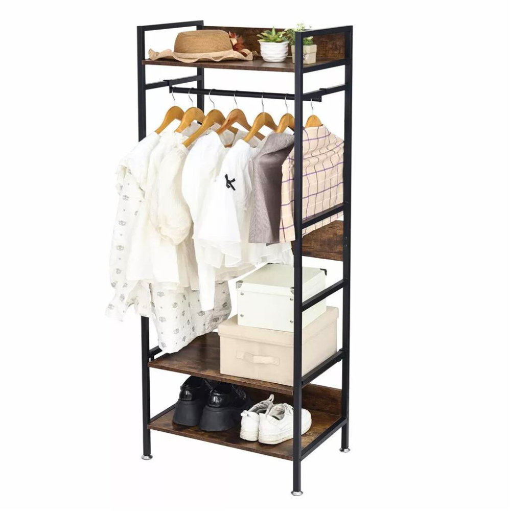 Hanging Garment Storage Coat Rack Clothes Stand