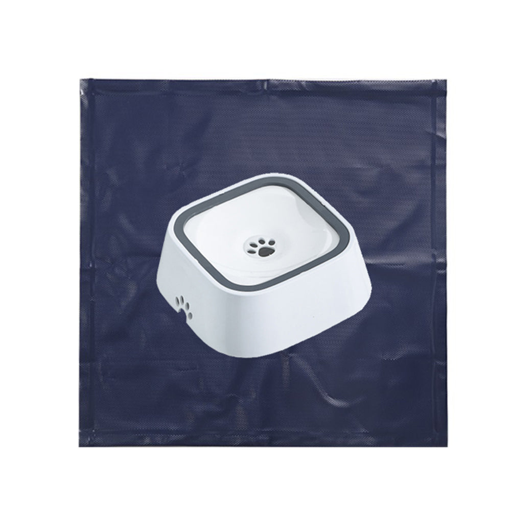 Floating Pet Water Bowl with Waterproof Mat
