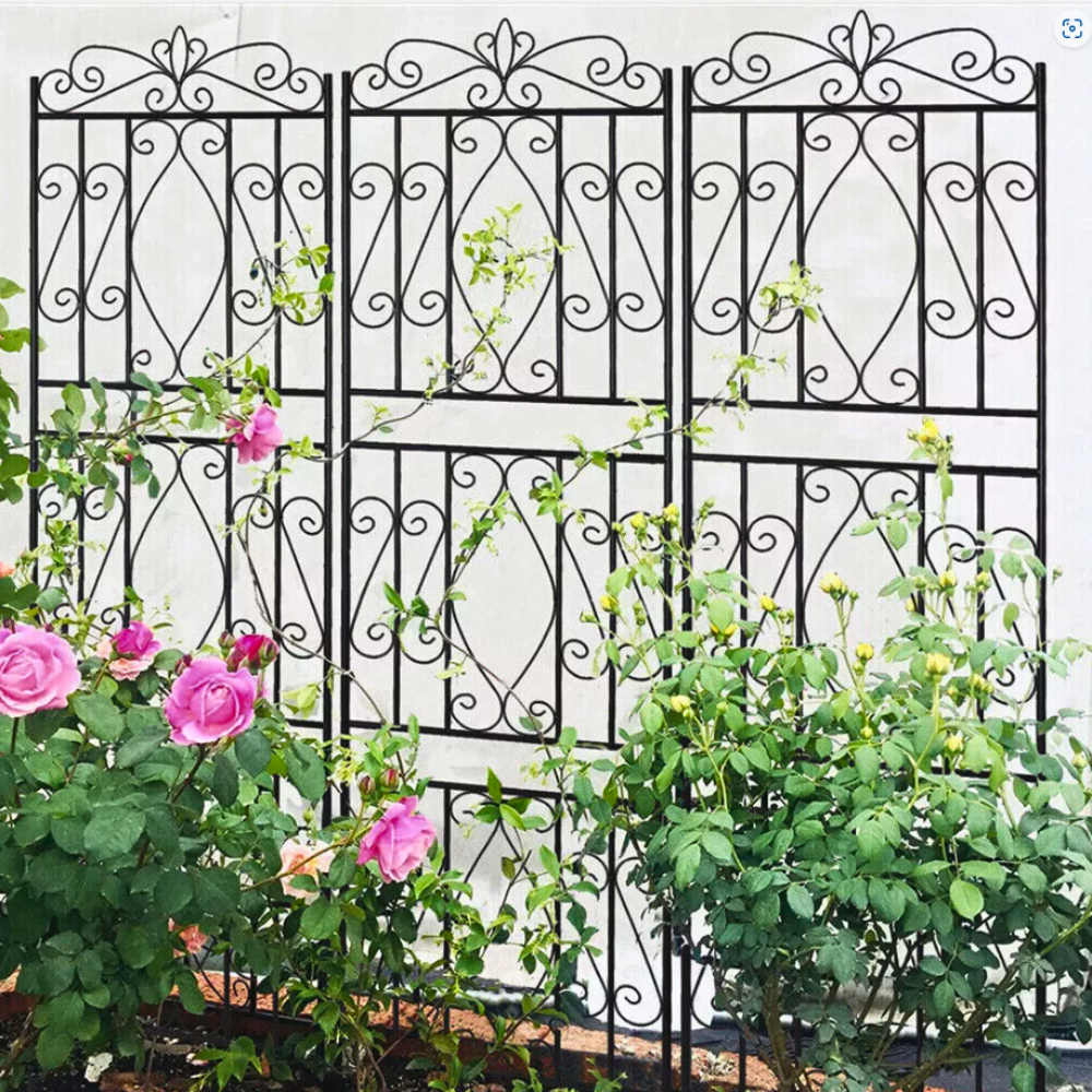 Garden Border Trellis High Metal Climbing Plants Support Trellis