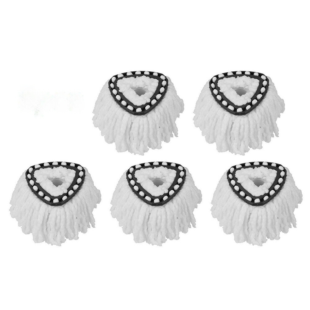 5-Piece 360 Rotating Mop Head Replacement Microfiber Refills