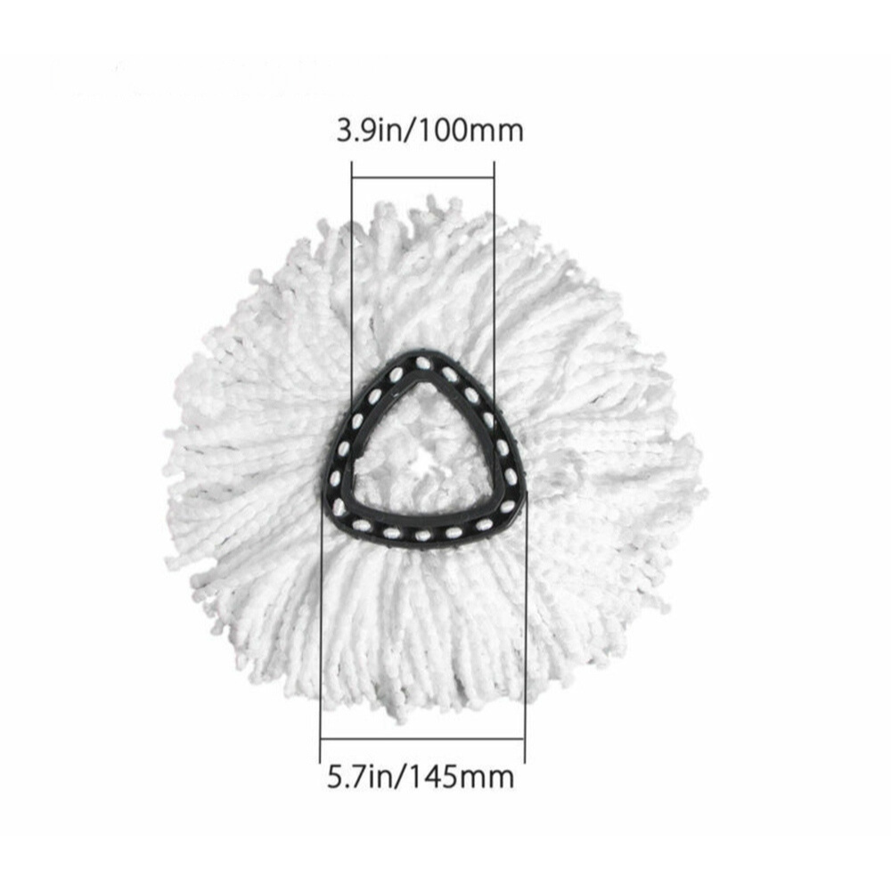5-Piece 360 Rotating Mop Head Replacement Microfiber Refills