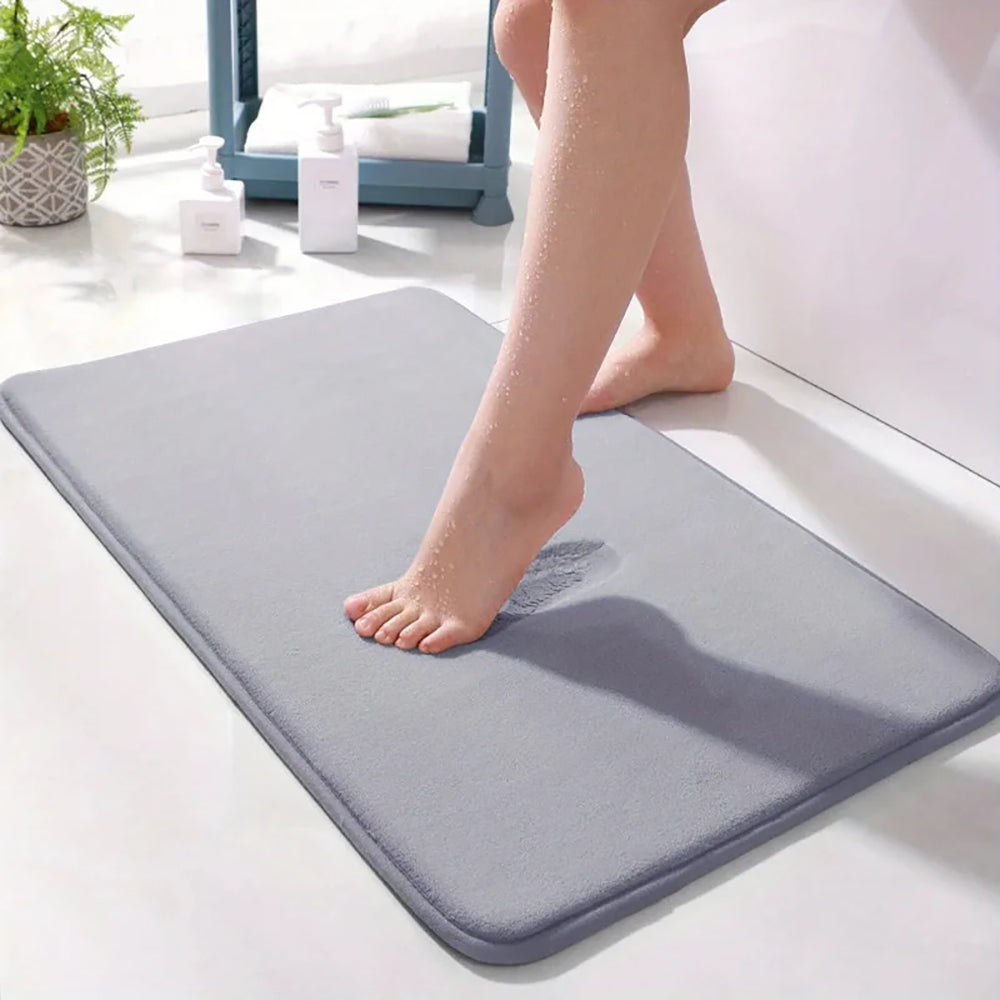 Super Absorbent Memory Foam Floor Mat Non-Slip Bathroom Rug