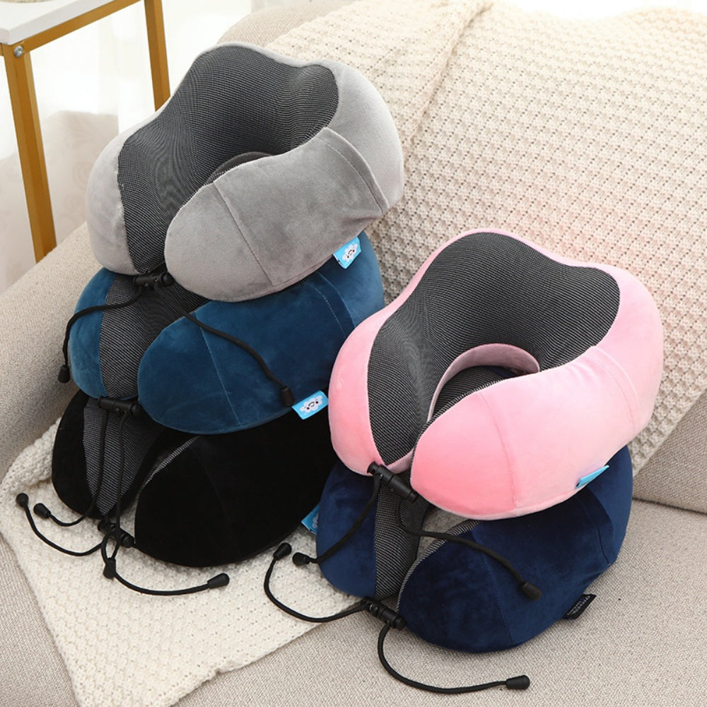 Travel Comfort U-Shaped Memory Foam Neck Pillow