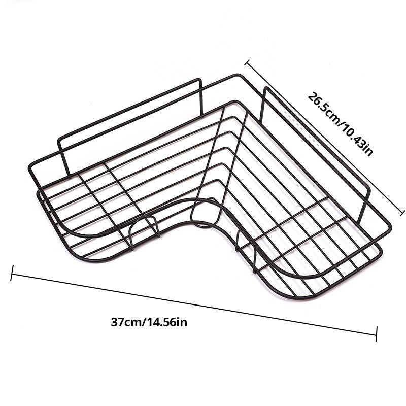 Iron Triangle Rack For Kitchen Bathroom Storage Rack