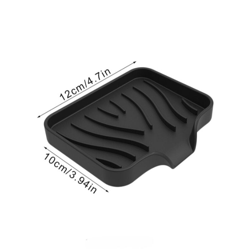 Silicone Drain Soap Box Anti-slip Sink Tray
