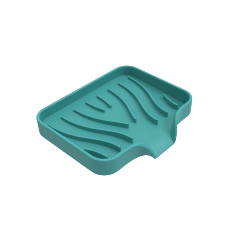 Silicone Drain Soap Box Anti-slip Sink Tray