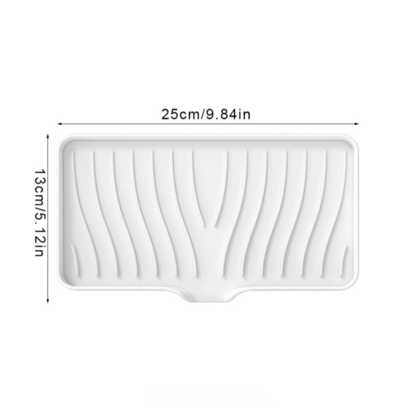 Silicone Drain Soap Box Anti-slip Sink Tray