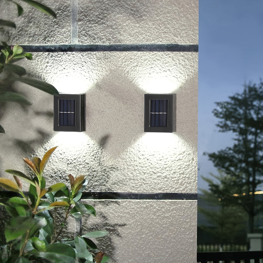 Solar Powered Up and Down Spot Lights Outdoor Wall Light