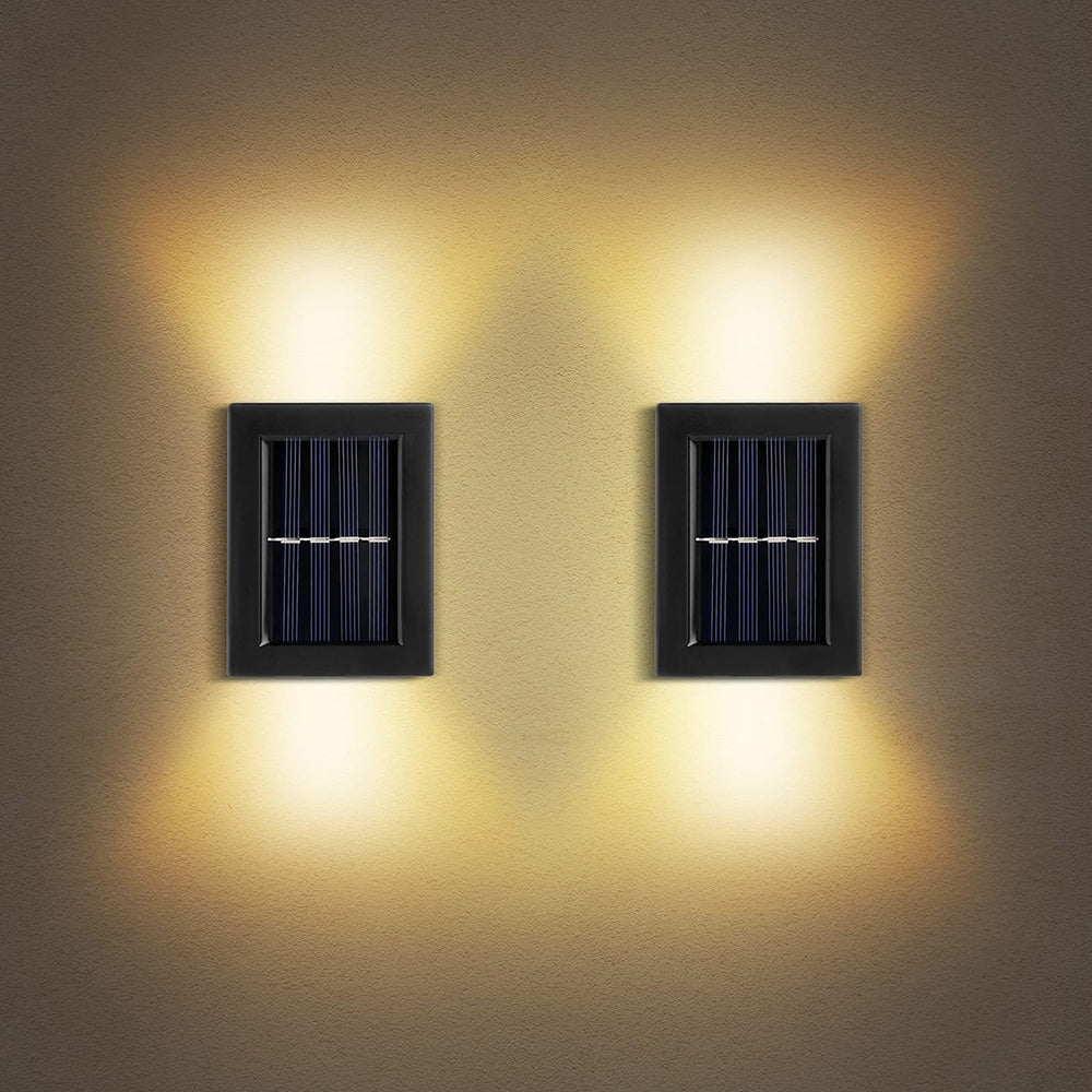 Solar Powered Up and Down Spot Lights Outdoor Wall Light
