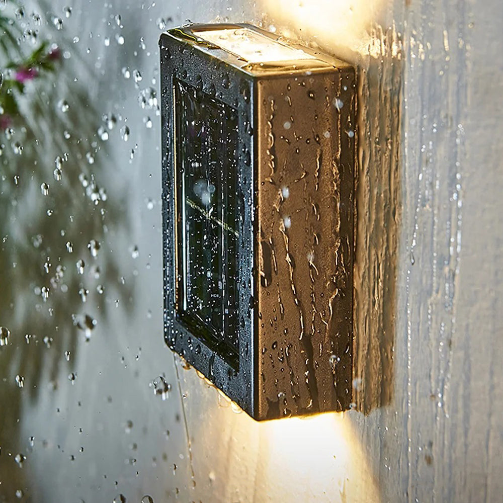 Solar Powered Up and Down Spot Lights Outdoor Wall Light