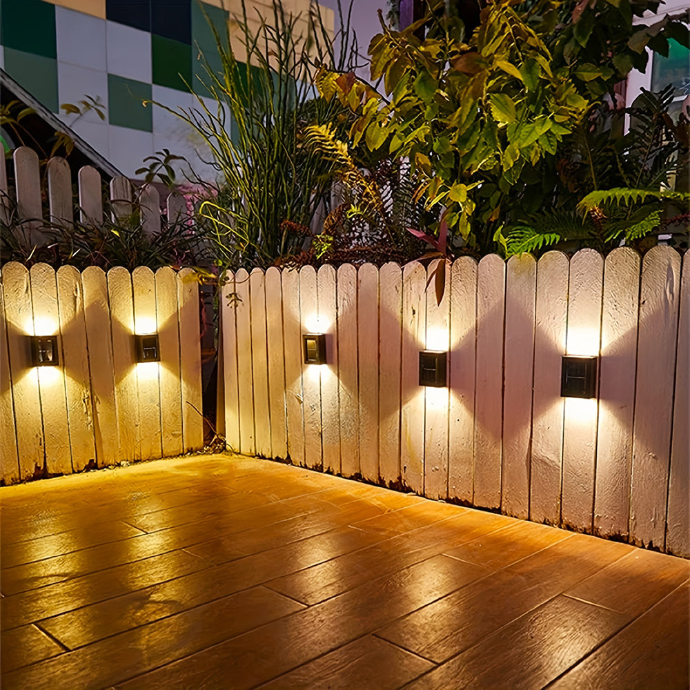 Solar Powered Up and Down Spot Lights Outdoor Wall Light