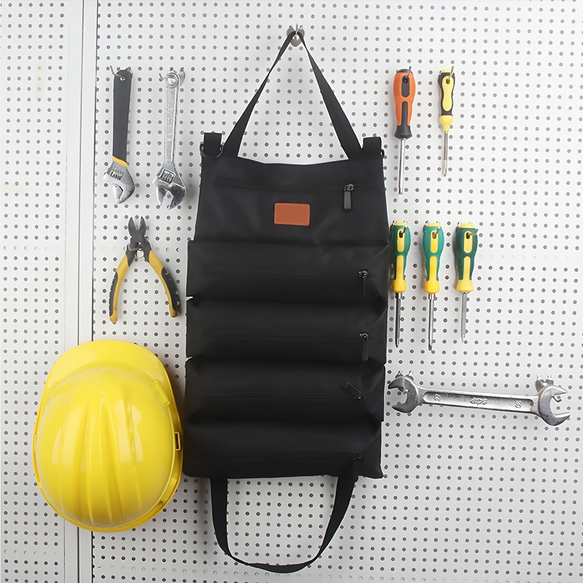 Canvas Tool Organizer Car First Aid Kit Wrap Roll Storage Case