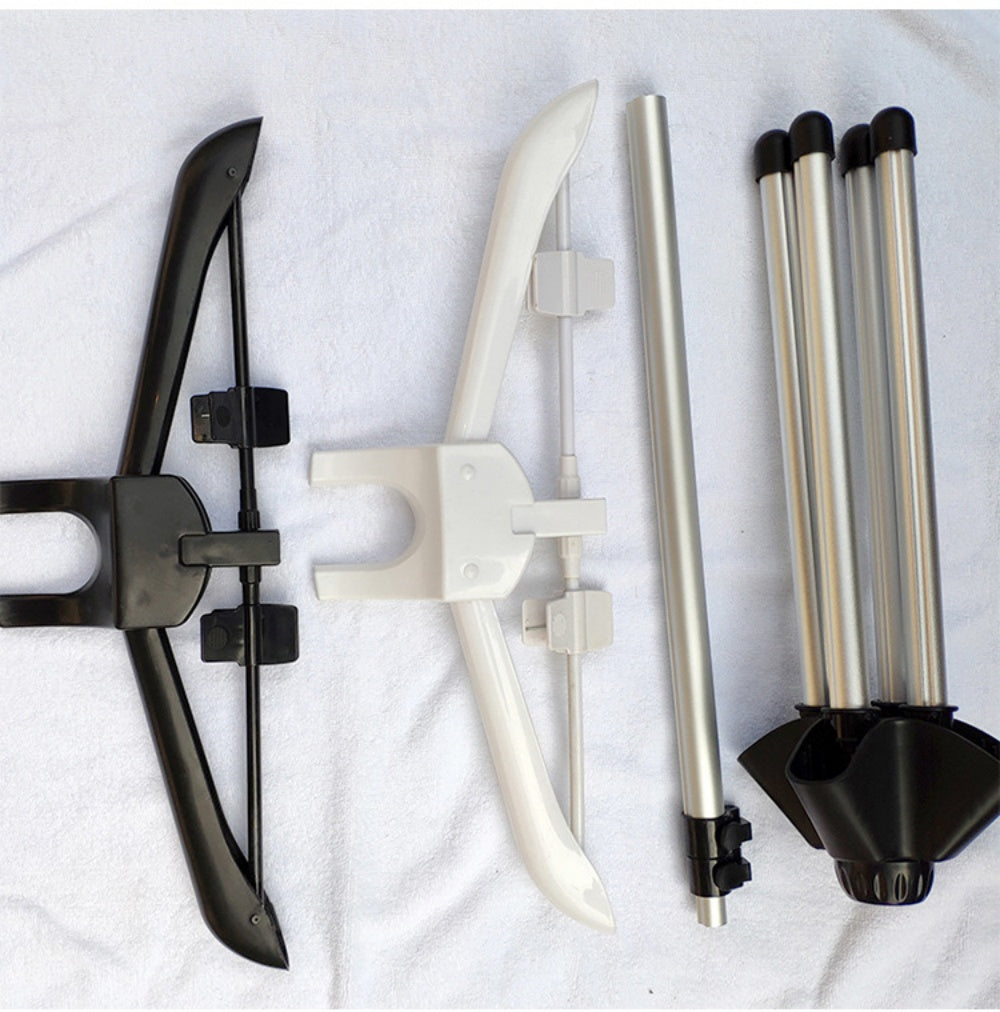 Height Adjustable Garment Foldable Standing Garment Hanger for Steaming Clothes