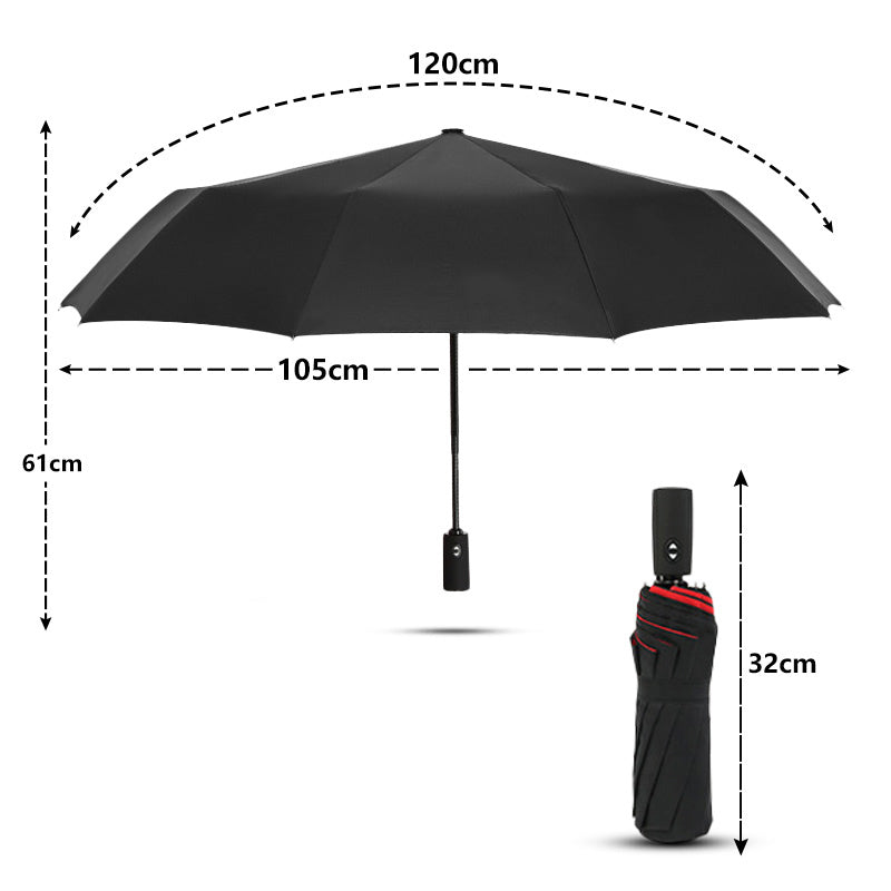 Fully Automatic Windproof Double Layer Resistant Umbrella Parasol
