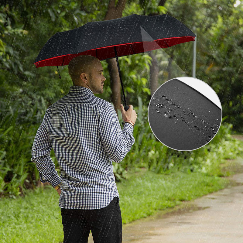 Fully Automatic Windproof Double Layer Resistant Umbrella Parasol