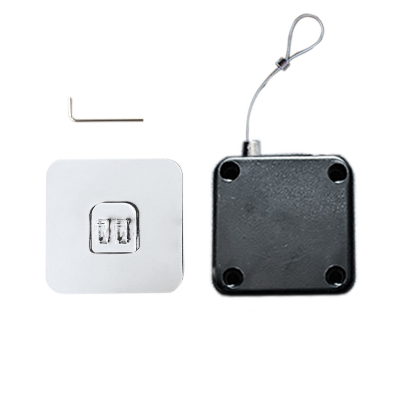 No Punching Automatic Door Closer Surface Door Stop Pull Cord