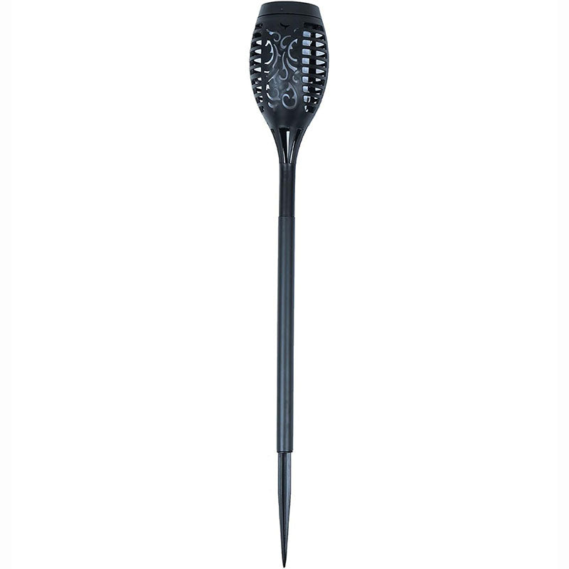 12LED Solar Flame Torch Light Flickering Floor Lamp