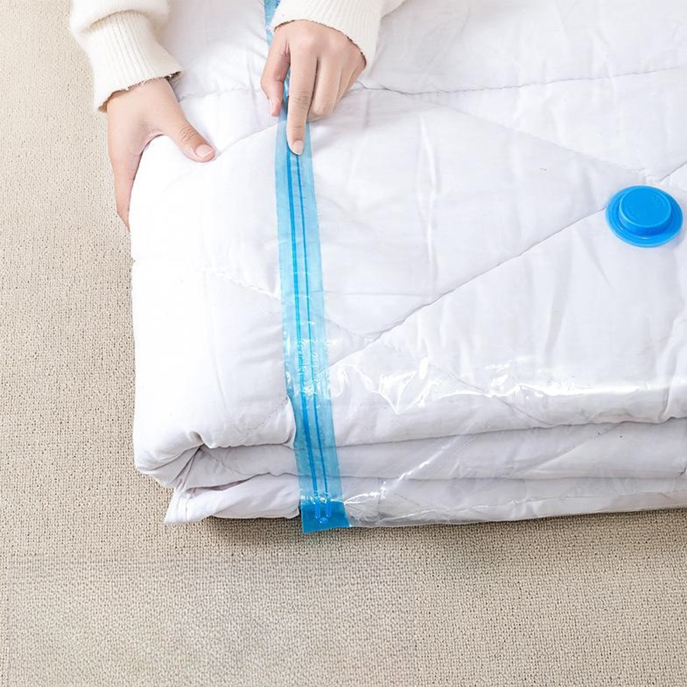 Clothes Storing Large Plastic Compression Empty Bag Storage Container