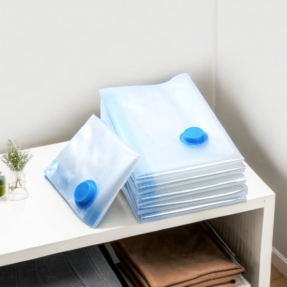 Clothes Storing Large Plastic Compression Empty Bag Storage Container