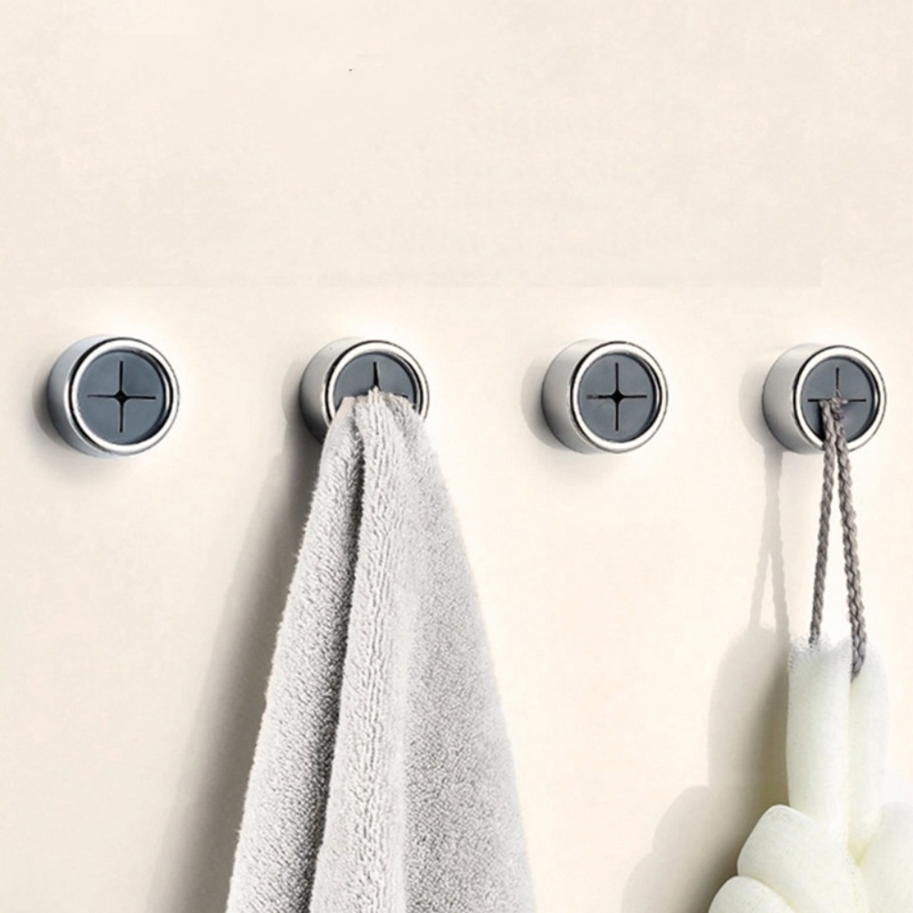 Wall Mounted Bathroom Organizers Self Adhesive Towel Hooks