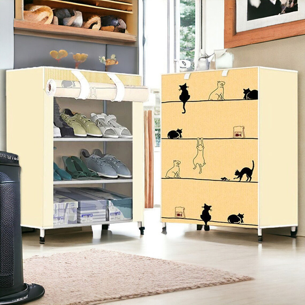 Nonwovens Fabric Dustproof Multilayer Shoes Cabinet Organizer