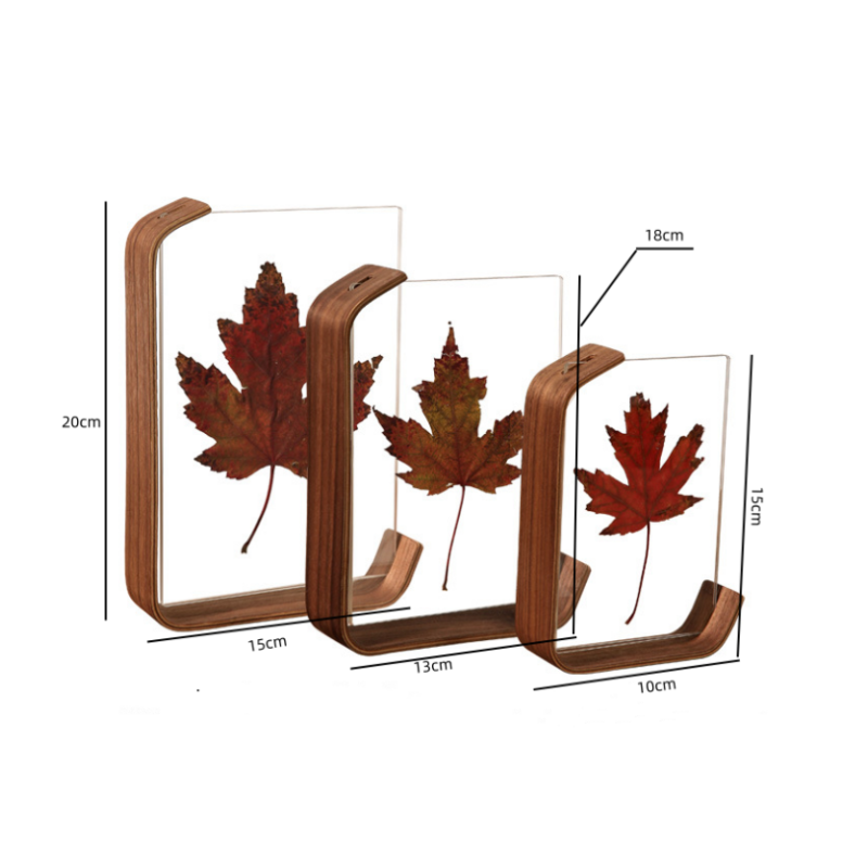 Acrylic Wooden Photo Frame Herbarium Display Calendar DIY Frame