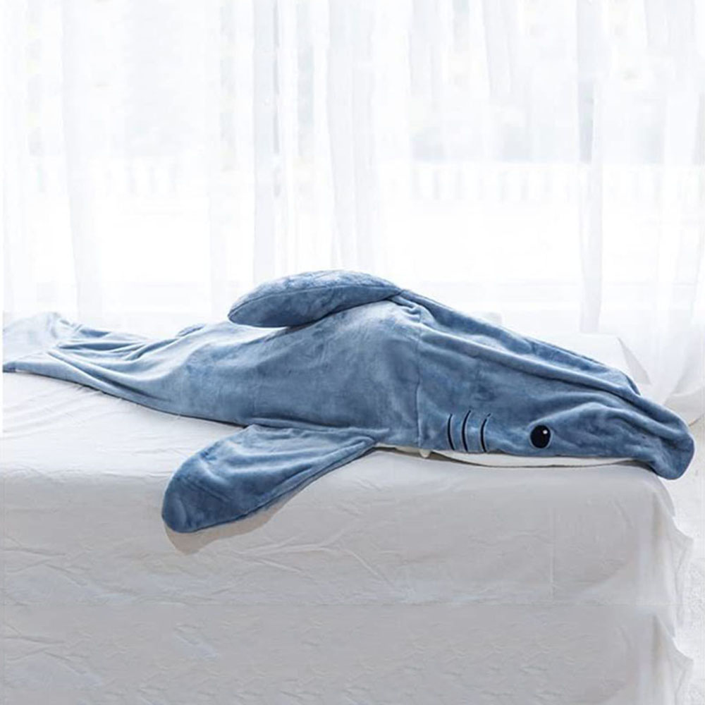 Funny Homewear Shark Onesie Sleeping Bag Winter Warm Blanket