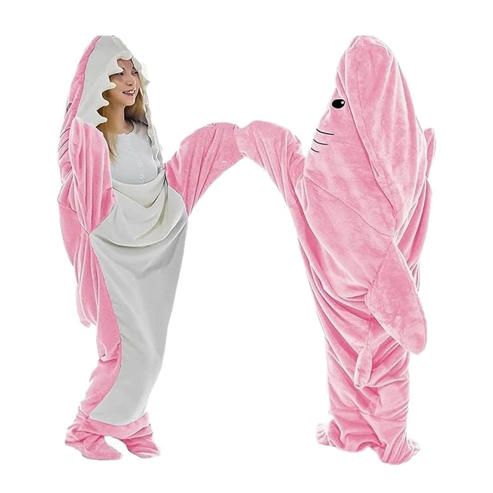 Funny Homewear Shark Onesie Sleeping Bag Winter Warm Blanket