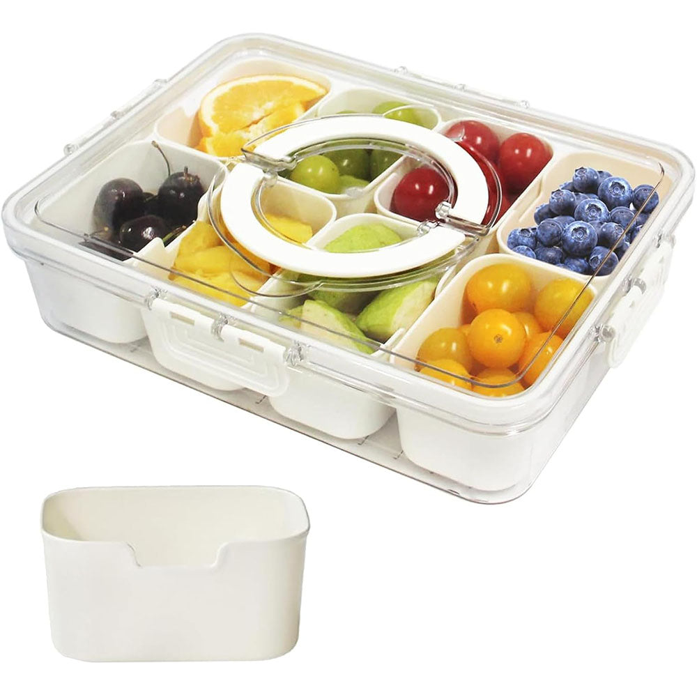 8-Grid Divided Serving Tray Storage Box