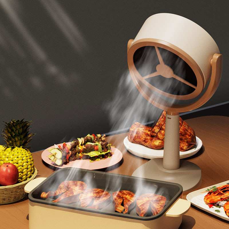 Wireless Mini Desktop Range Hood Portable Kitchen Exhaust - Type C Charging
