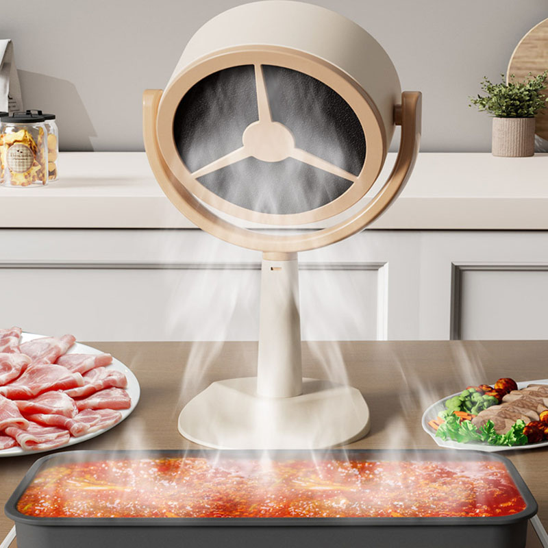 Wireless Mini Desktop Range Hood Portable Kitchen Exhaust - Type C Charging