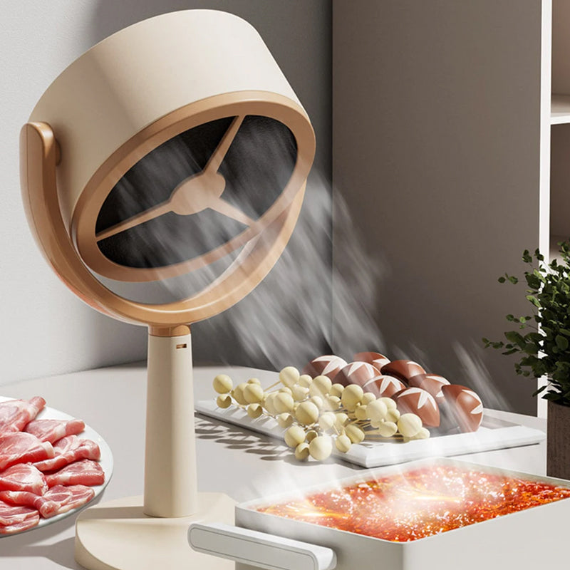 Wireless Mini Desktop Range Hood Portable Kitchen Exhaust - Type C Charging