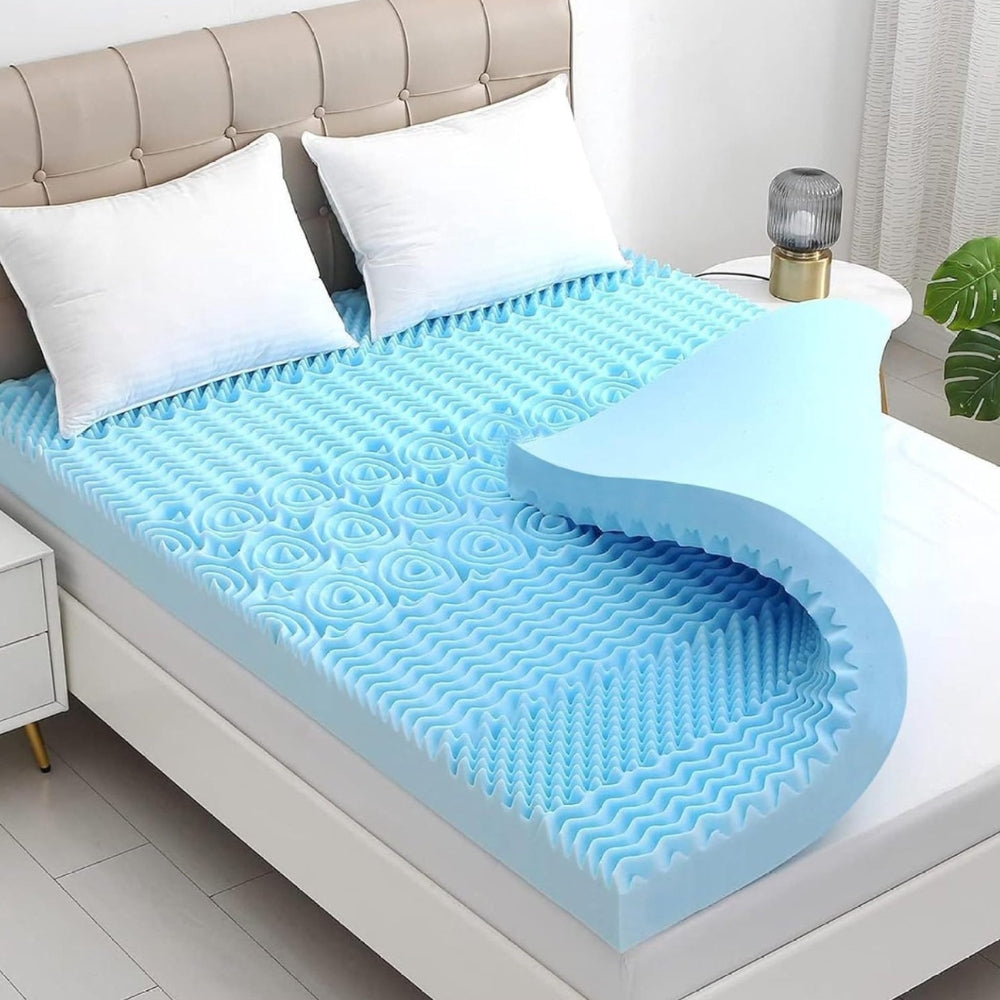 Memory Foam Mattress Topper 7-Zone Gel BAMBOO COVER 5cm