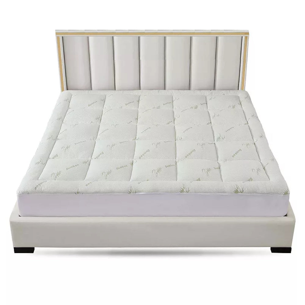 Mattress Topper Pillowtop Luxury Bedding Mat Pad Cover 7 cm