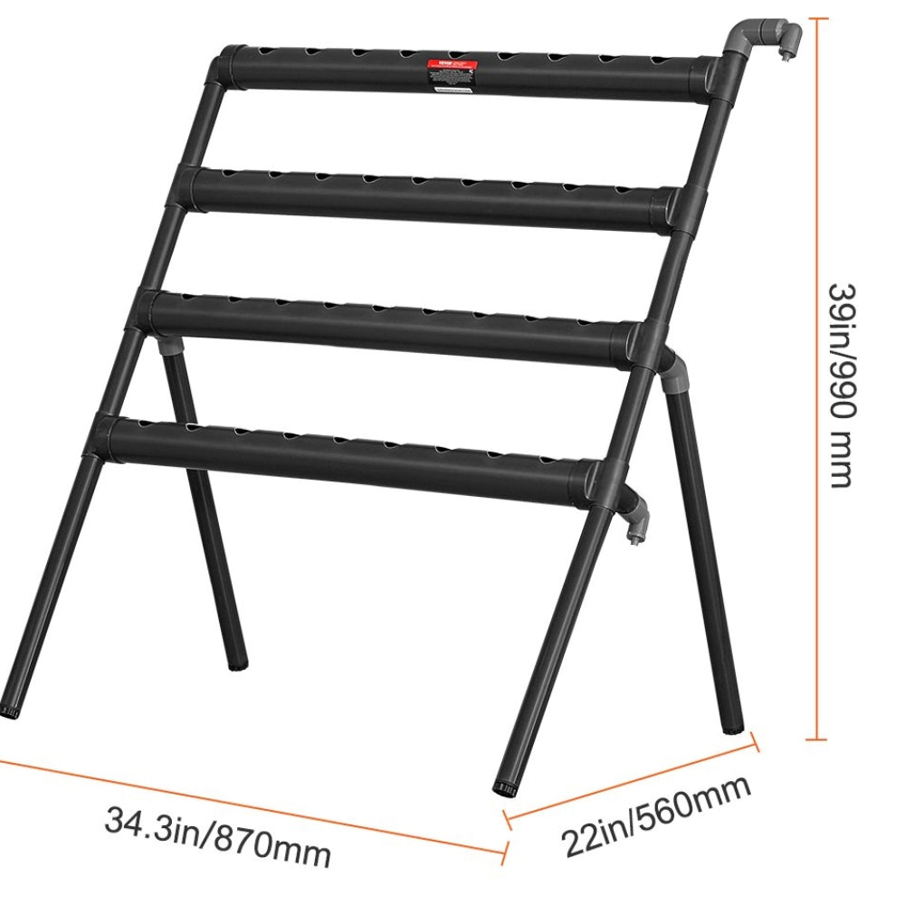 Hydroponics Growing System PVC Pipes Hydroponic Grow Kit with Water Timer Baskets and Sponges