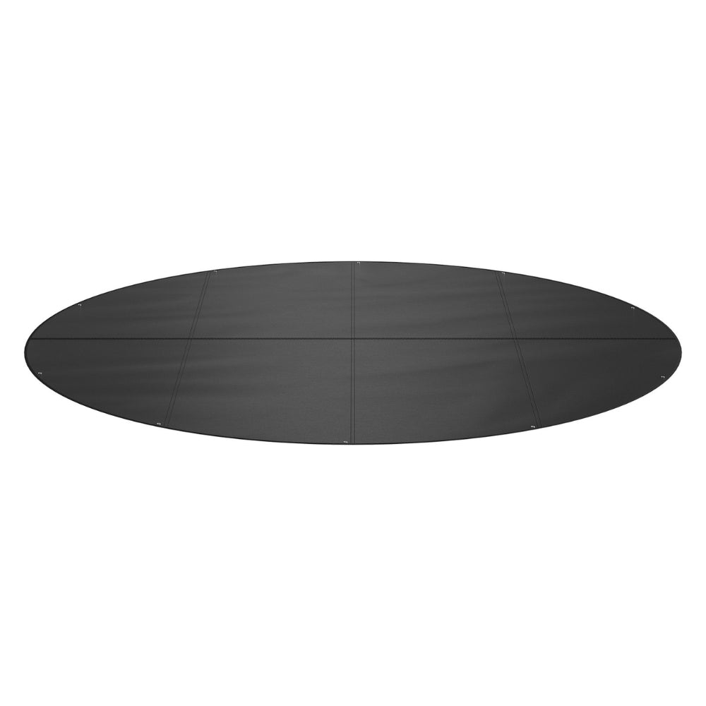 Round Pool Cover Solar Covers for Above Ground Pools Safety Pool Cover with Drawstring Design Black