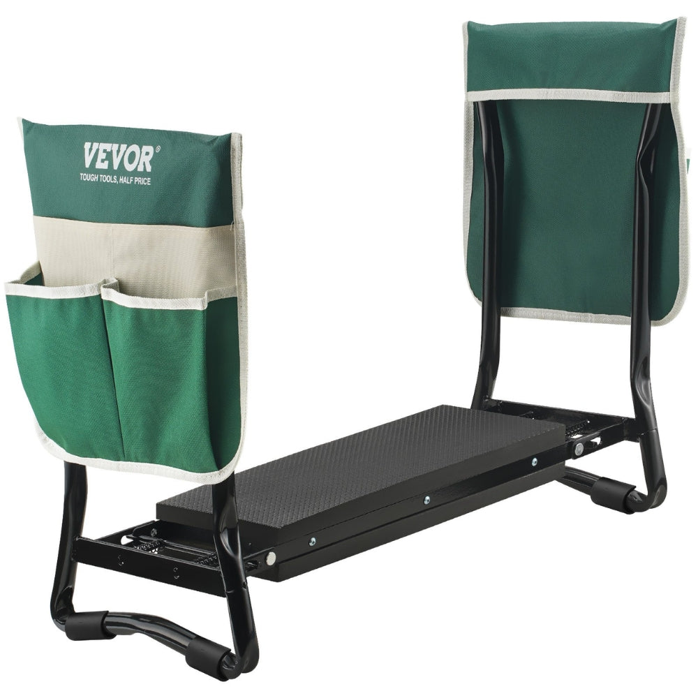 Garden Kneeler and Seat Foldable Garden Stool Kneeling Bench for Gardening with Tool Bag