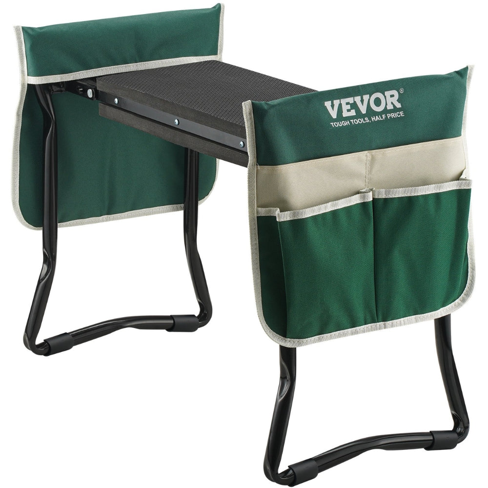 Garden Kneeler and Seat Foldable Garden Stool Kneeling Bench for Gardening with Tool Bag