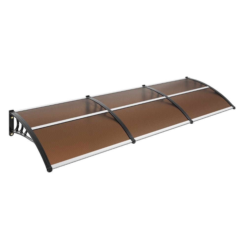 Window Door Awning Canopy UPF 50+ Polycarbonate Front Door Overhang for Sun Protection