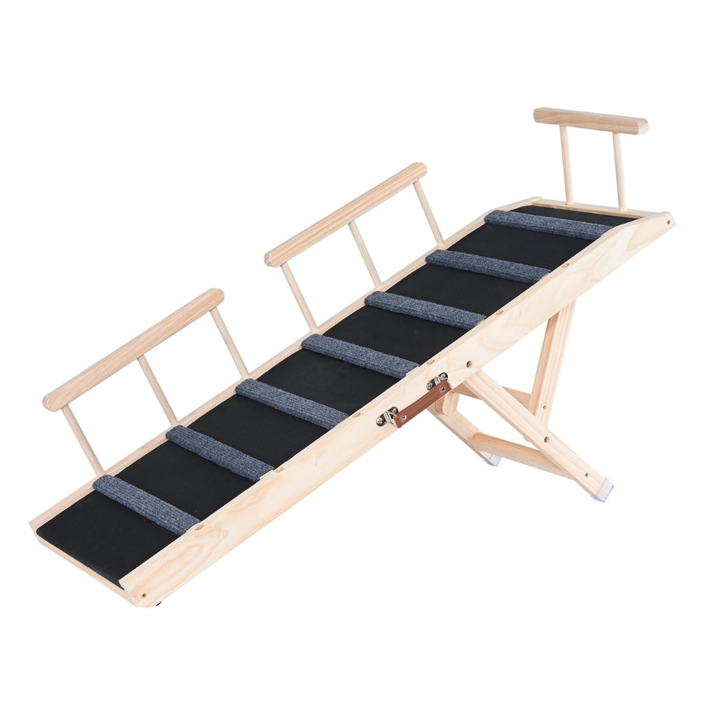 Adjustable Wooden Dog Ramp for Small and Senior Dog